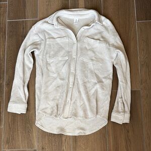 Cream Button-Up Shirt